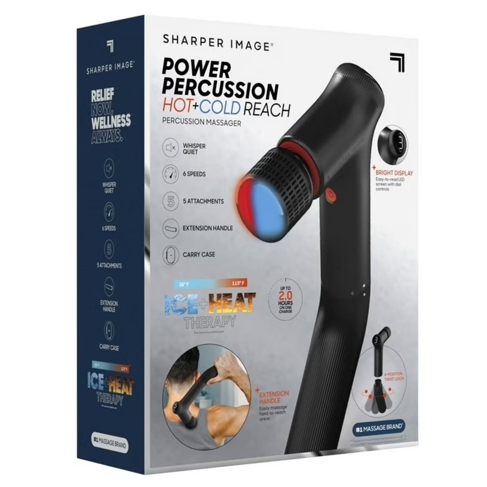 Sharper Image Power Percussion Hot & Cold Reach Messager with Carring Case OB